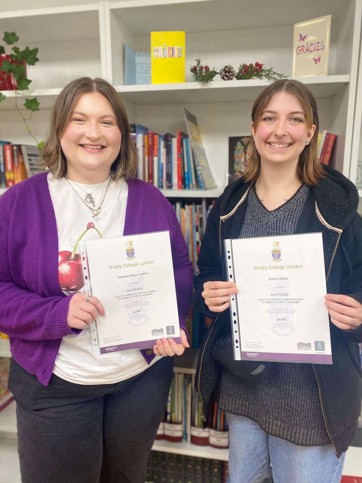 Georgia & Grace — CertTESOL graduates