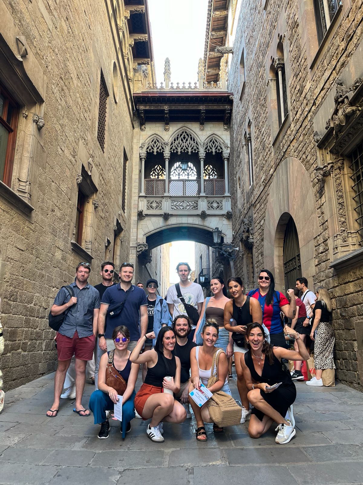 Students in Barcelona Gothic Quarter