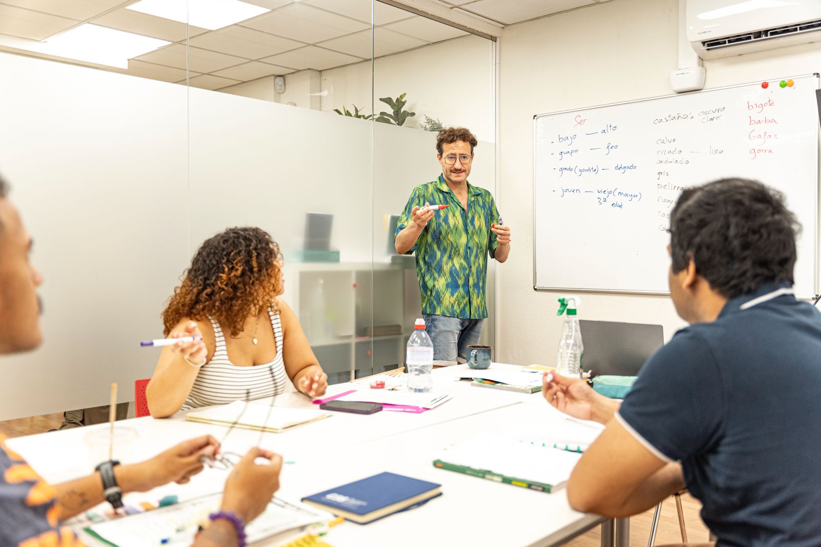 Students in a TEFL Iberia classroom
